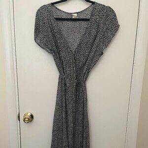 Ditsy blue floral dress